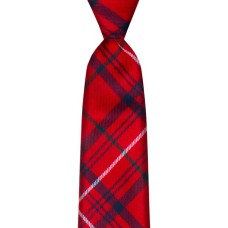 Tartan Tie - Rose Red Modern